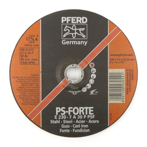 DISCO ABRASIVO 230MM - 22,2MM - 6MM - METALES
