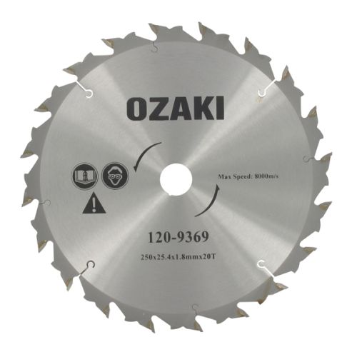 Disco 20 puntas widia antirebote curvo 250x25,4x1,8mm