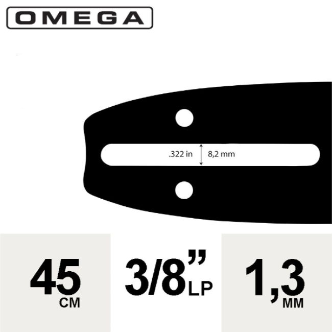 ESPADA  LAMINADA 45CM 3/8 LP 1,3MM 64E