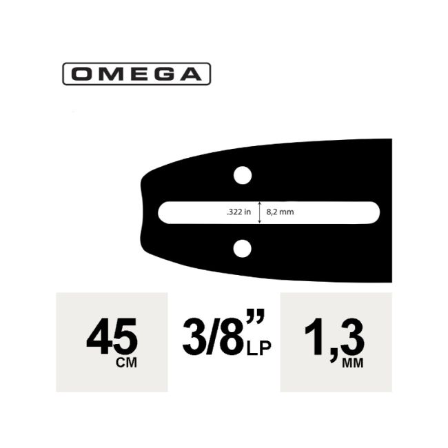 ESPADA  LAMINADA 45CM 3/8 LP 1,3MM 64E